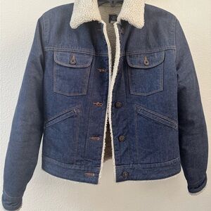 GAP Blue Sherpa-Lined Jacket